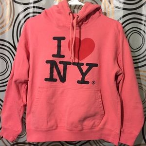 Saad "I love NY" Hoodie Sweater Sz S